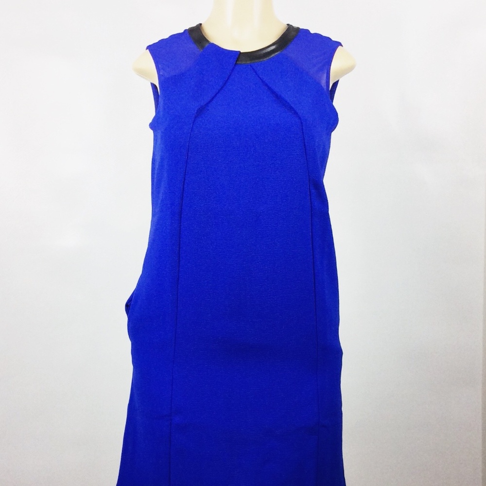 Lark & Ro Navy Blue Sleeveless Midi Dress Size S